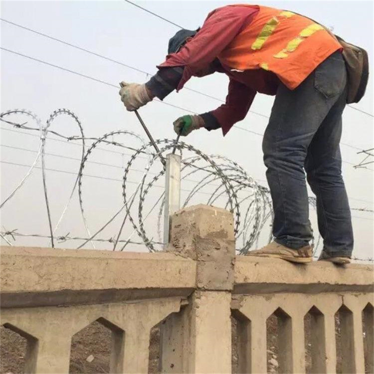 山東熱鍍鋅刀片刺繩刺絲滾籠圖片4